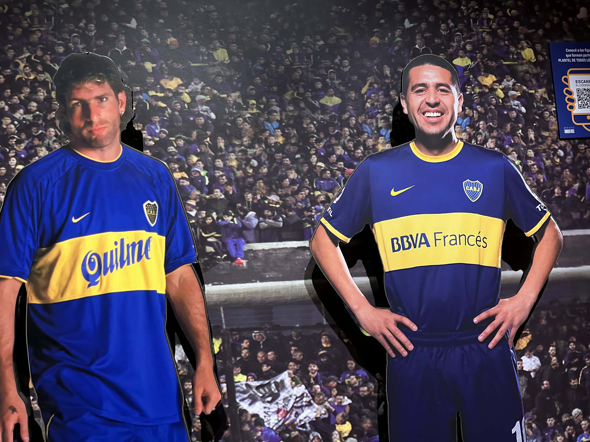 Riquelme y Palermo en la Bombonera