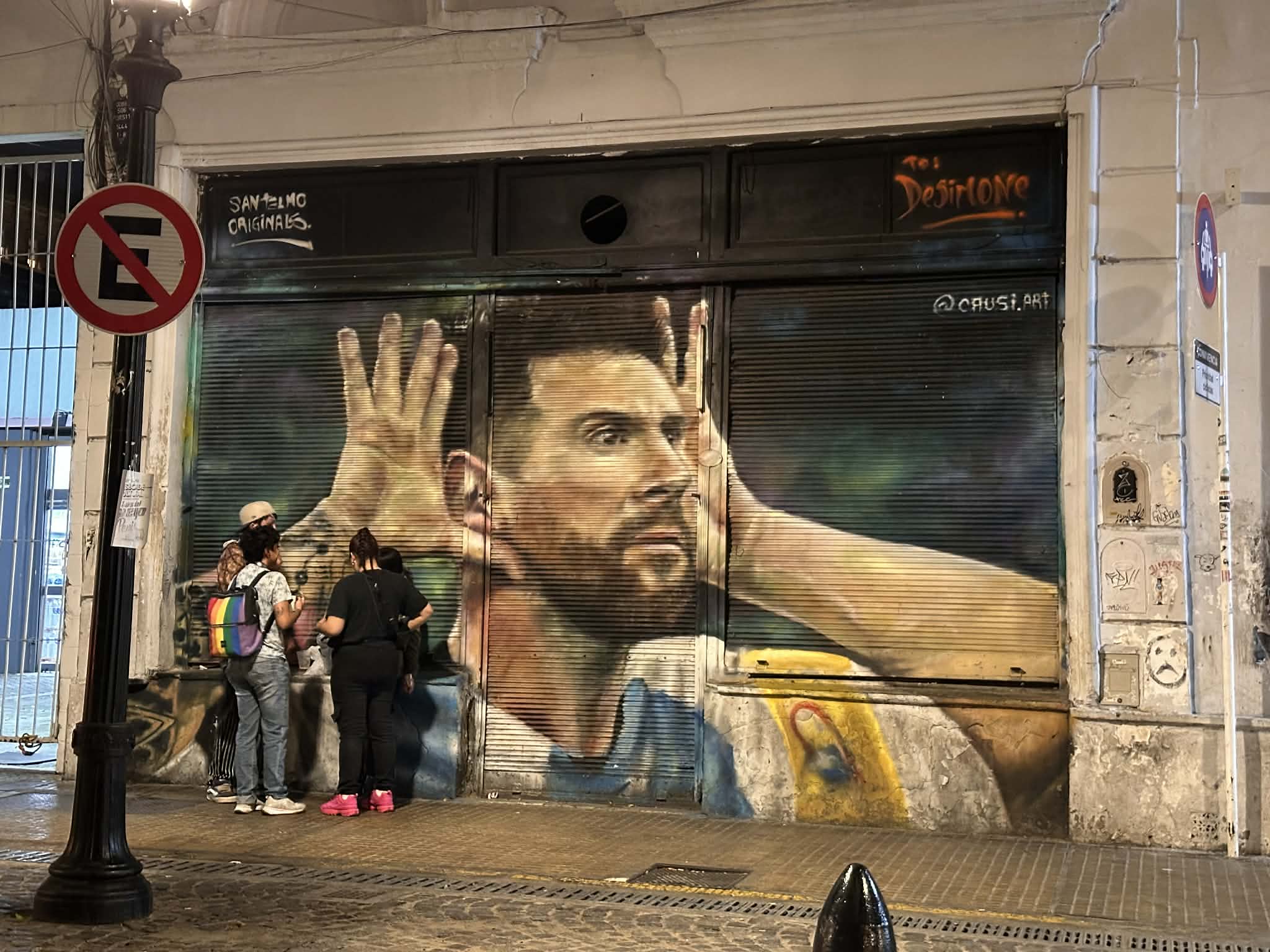 Mural de Lionel Messi en San Telmo