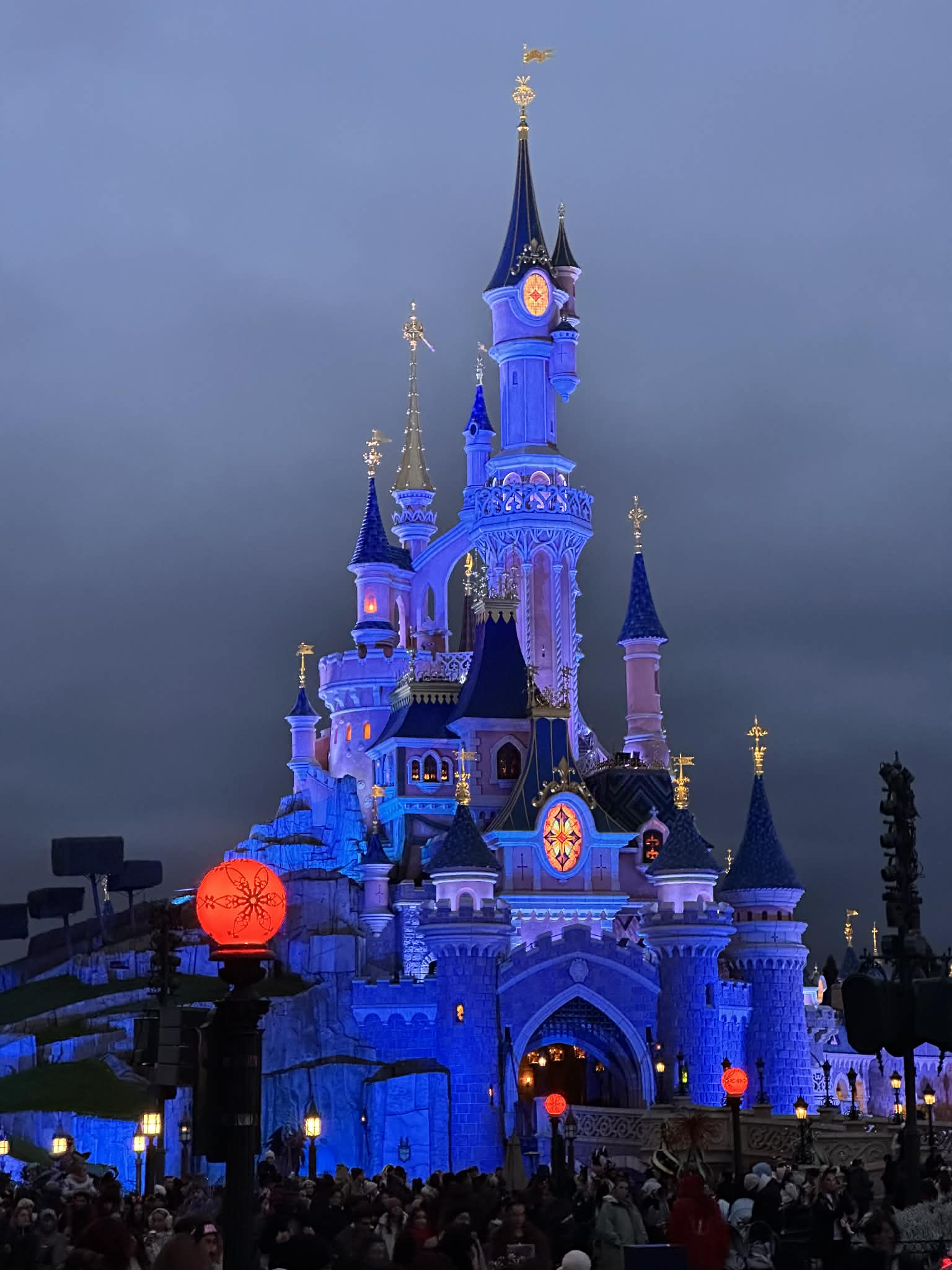Castillo de Disney en la noche