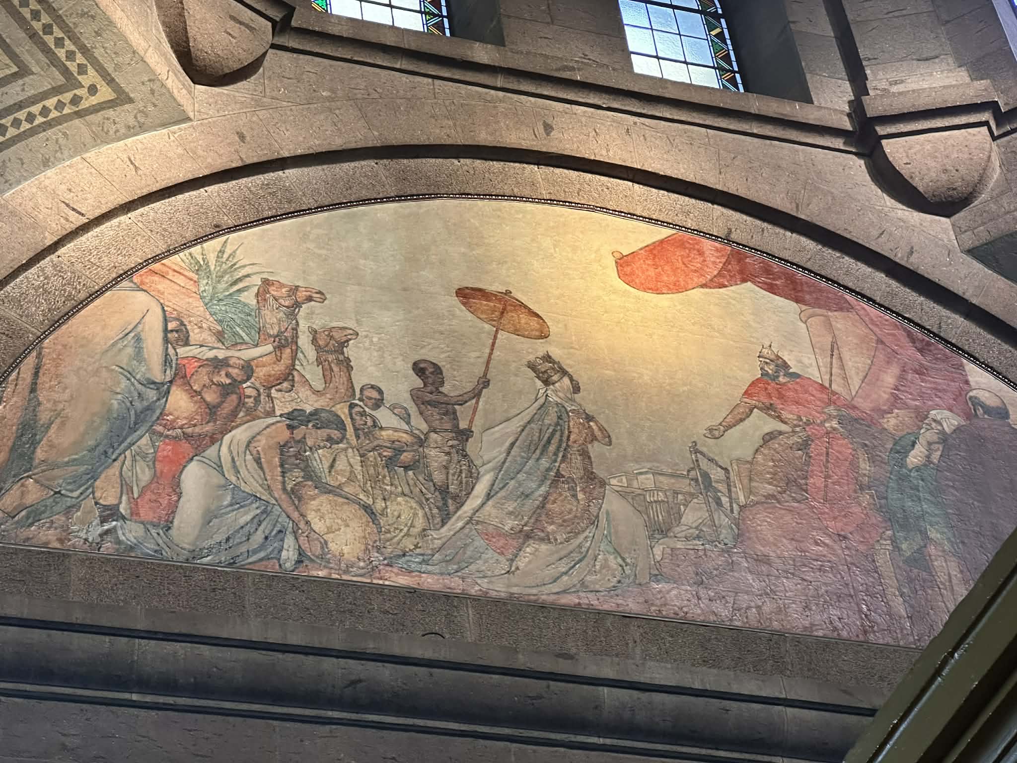 Murales en el Interior de esta Iglesia Ortodoxa Etíope
