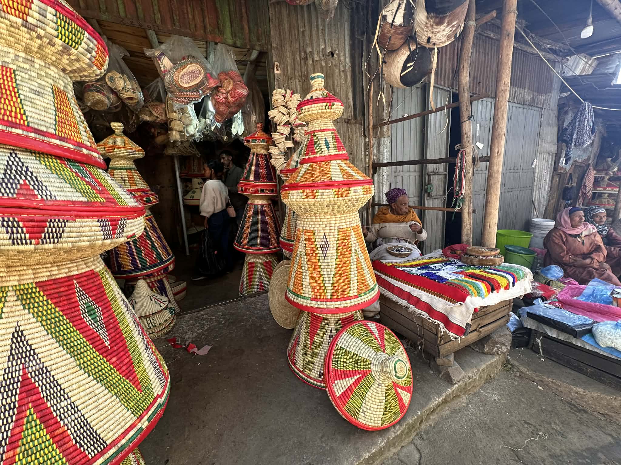 Barrio cerca del Merkato en Addis Abeba