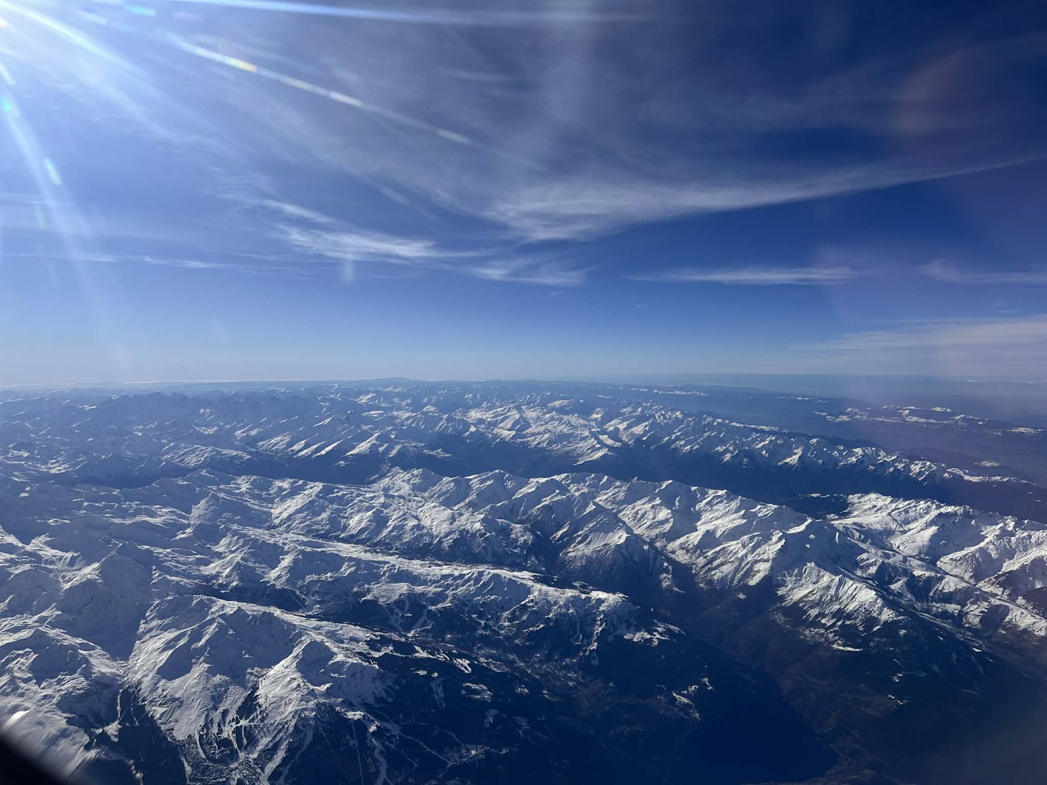 Los Alpes Suizos desde Ginebra