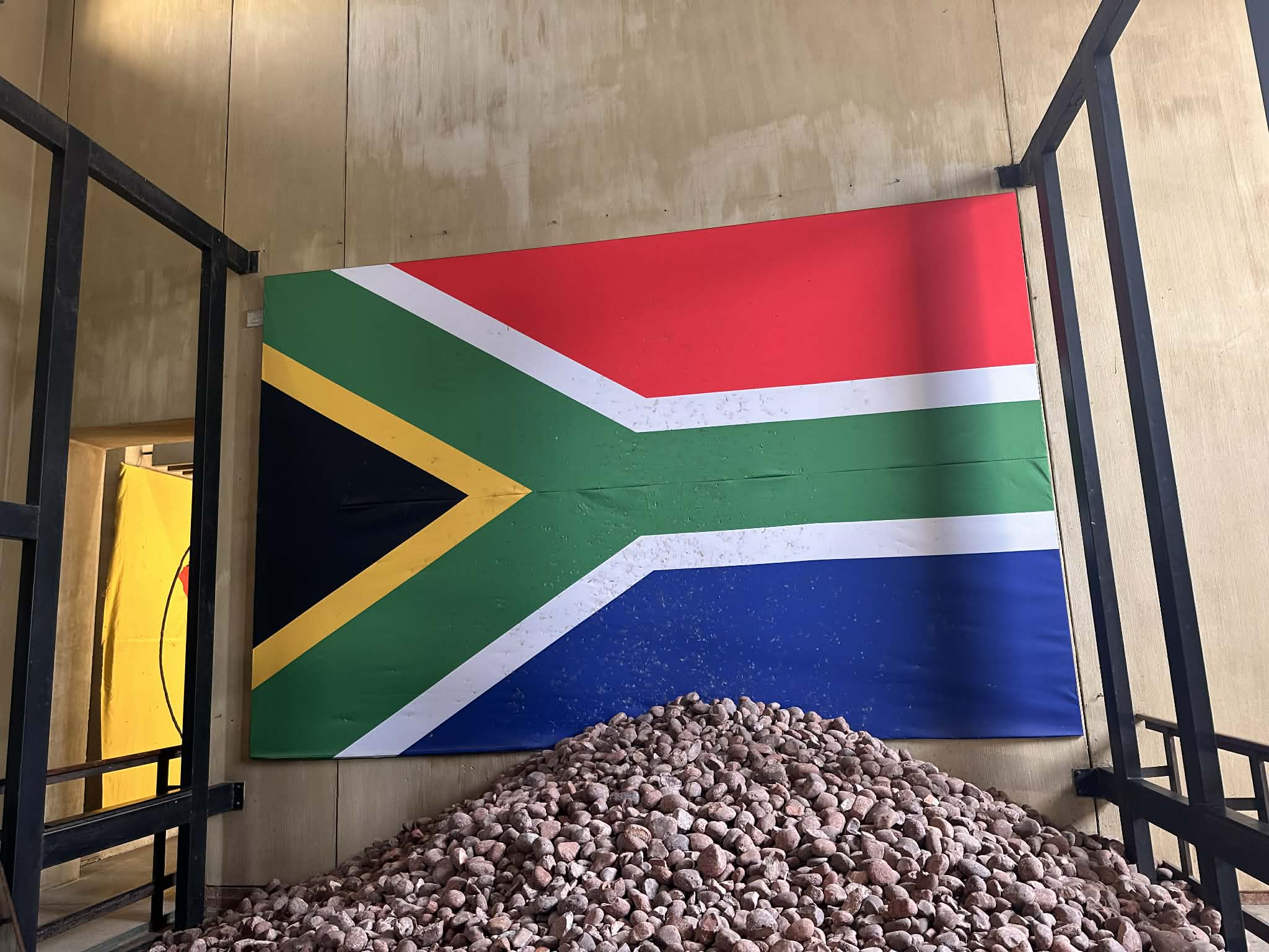 Bandera de Sudáfrica en Johannesburgo