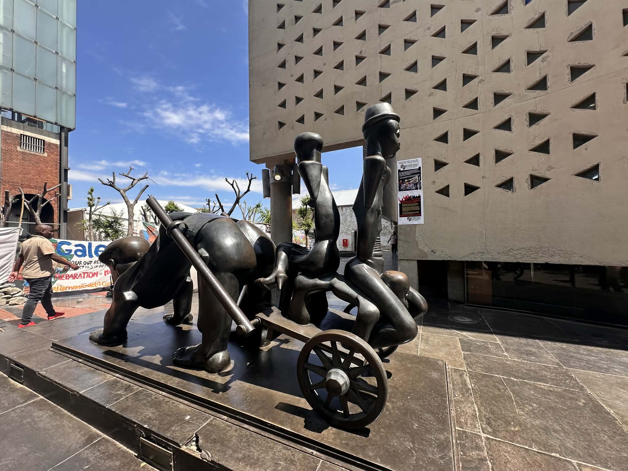 Estatua en el centro de Johannesburgo
