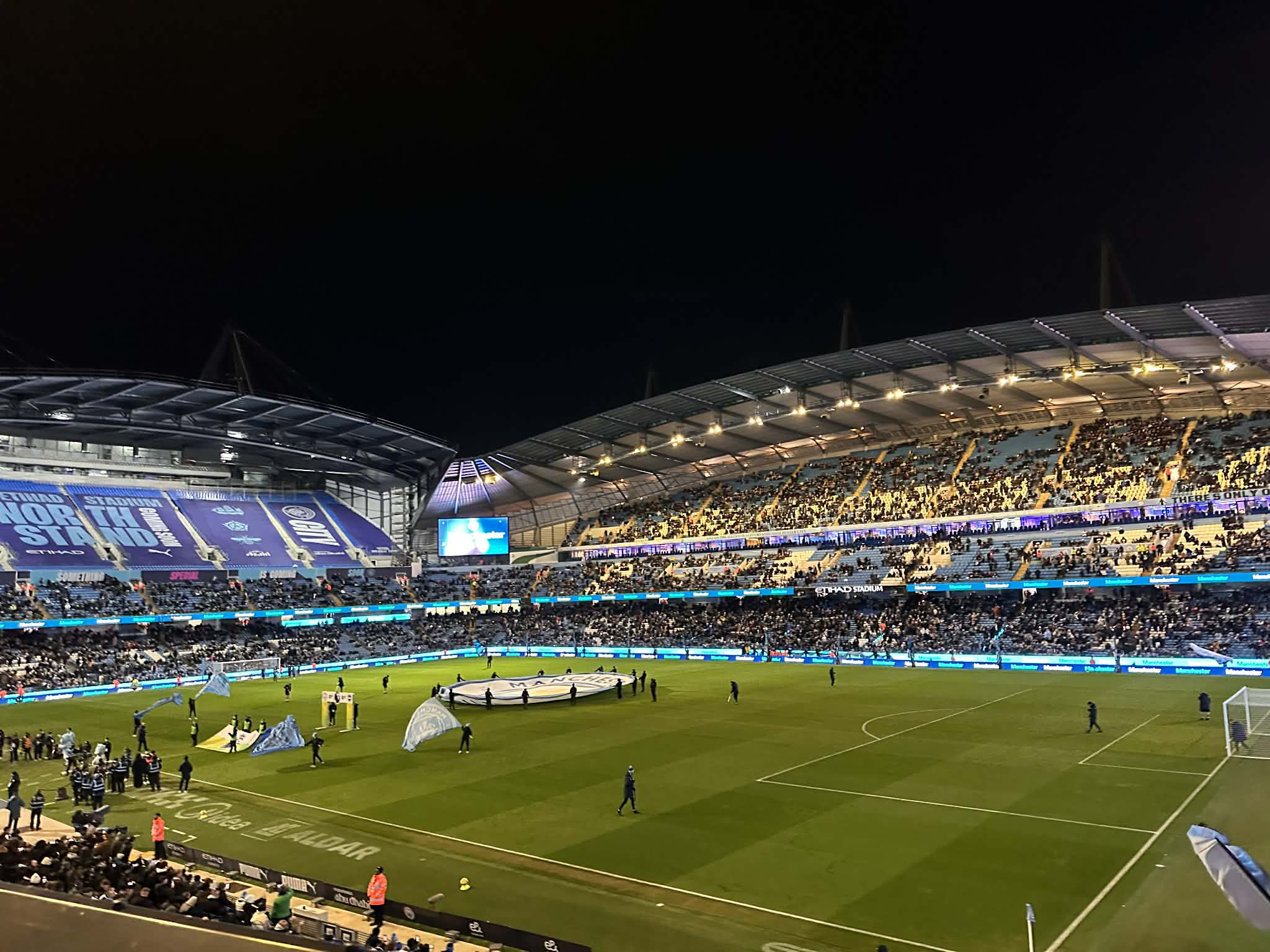 Partido de fútbol en Manchester
