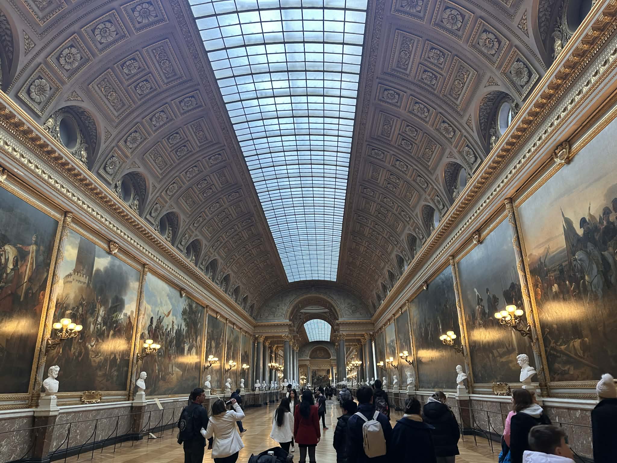 Galerías de pinturas dentro del palacio de Versalles