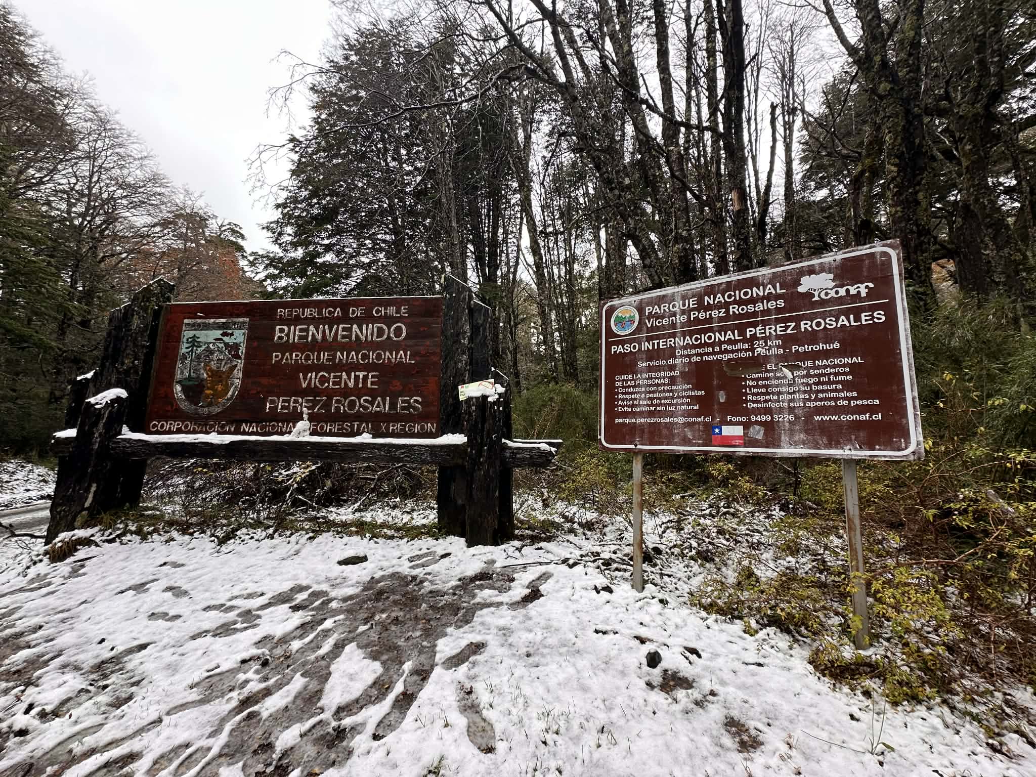 Paso Internacional Pérez Rosales en el Parque Nacional Vicente Pérez Rosales (Chile)