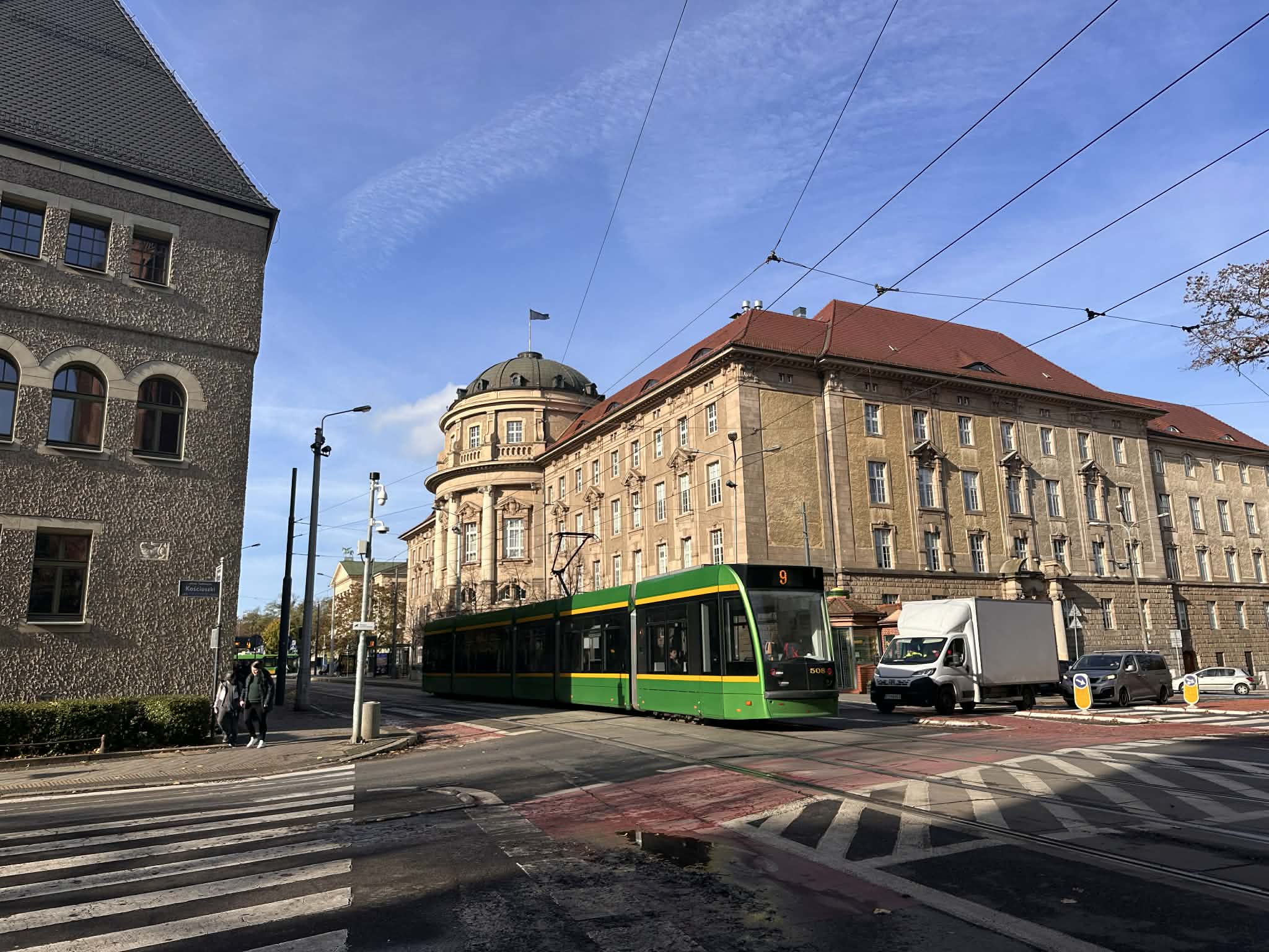 Tranvía en la ciudad de Poznan