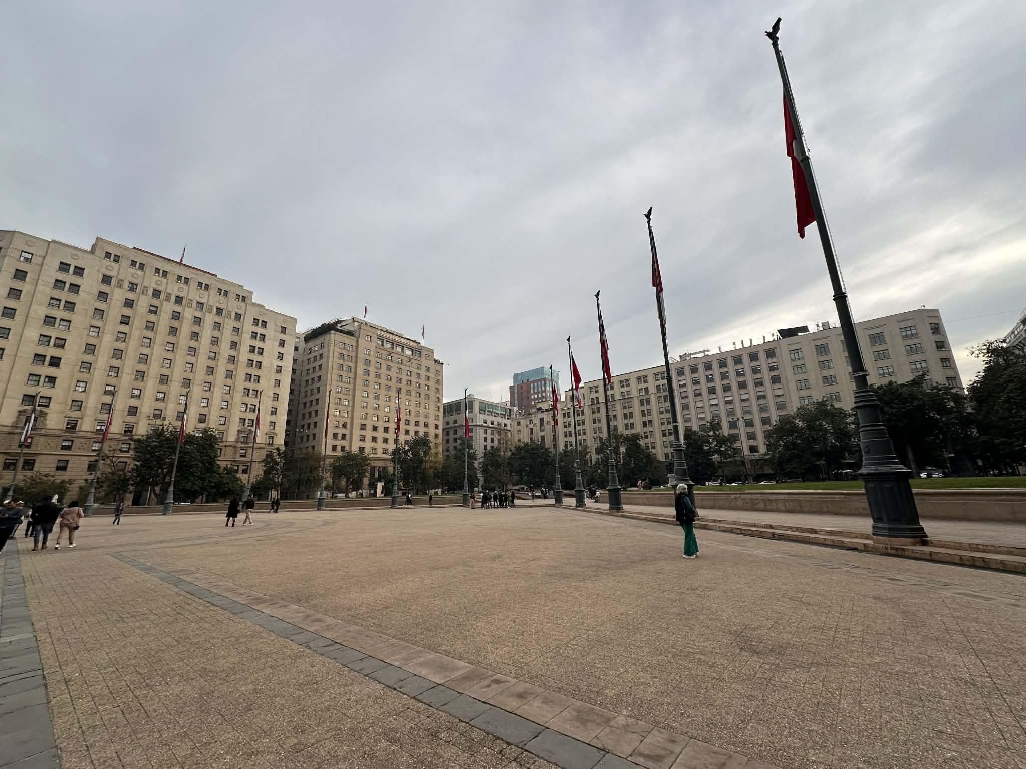 Plaza frente al Palacio de La Moneda
