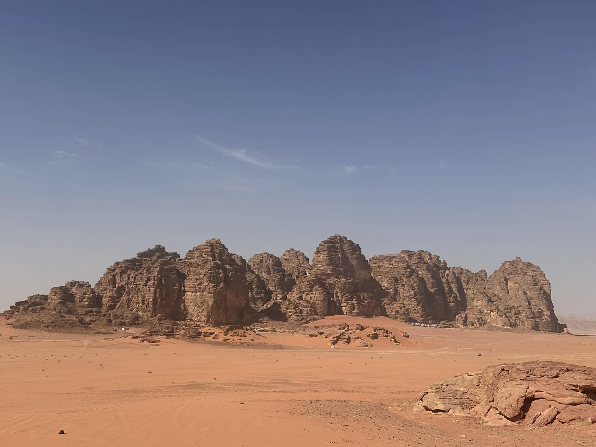 Valle de la Luna en el sur de Jordania