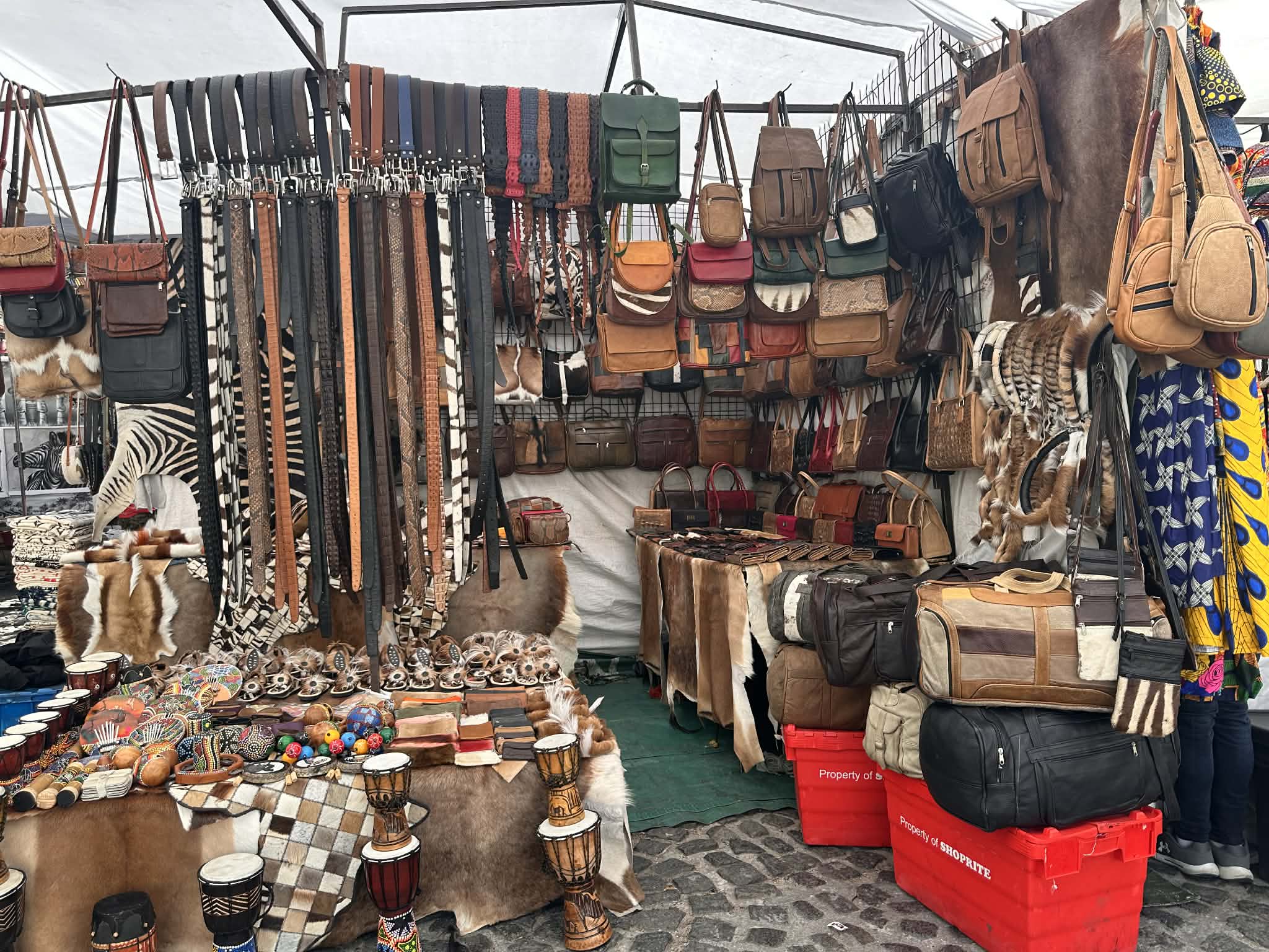 Mercado en el centro de la Ciudad del Cabo