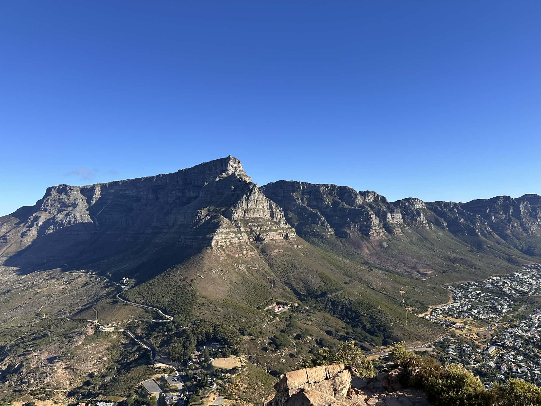 Vistas a Table Mountain desde Lion's Head